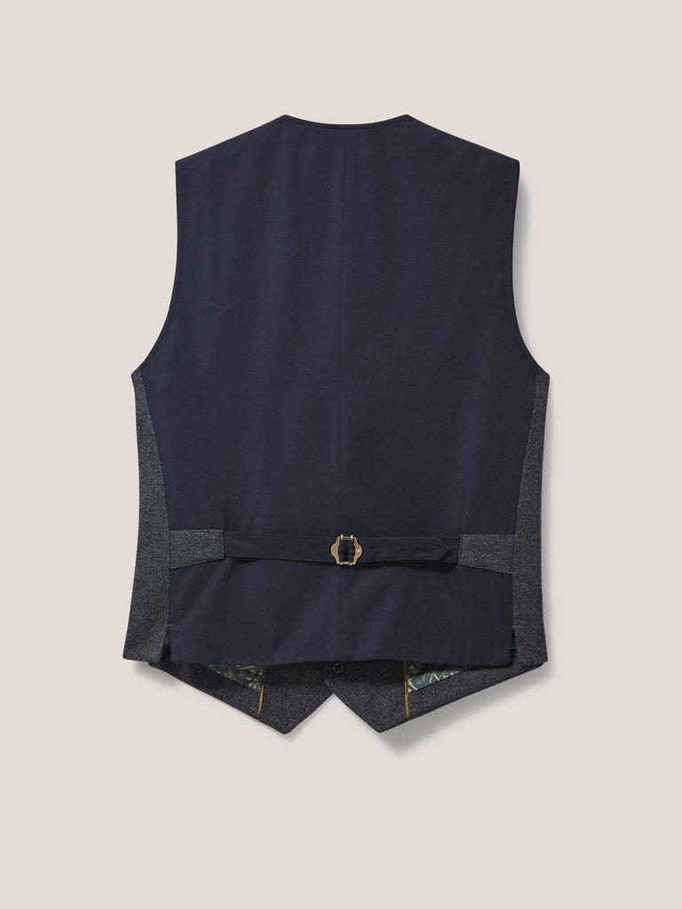 Heath Waistcoat in CHARC GREY - FLAT BACK