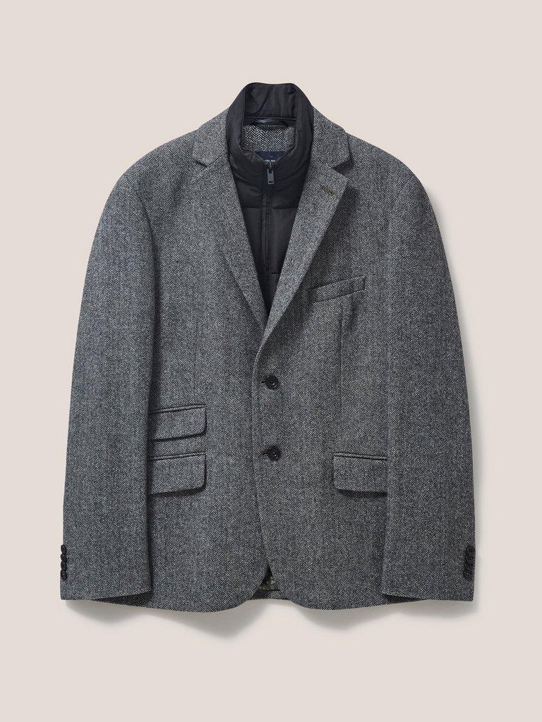 Robertson Blazer in CHARC GREY - FLAT FRONT