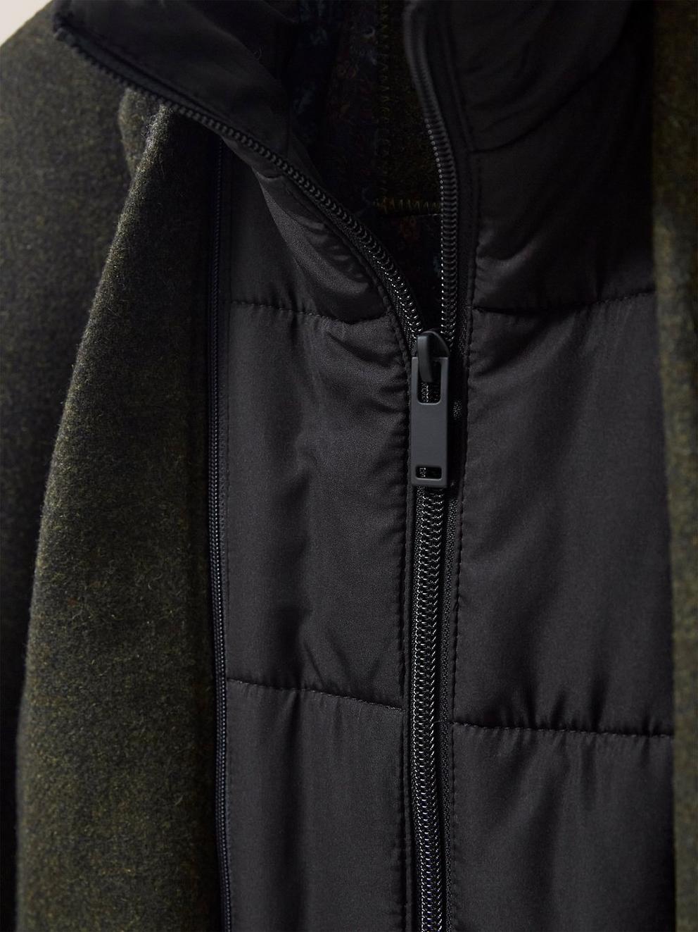 Robertson Blazer in DK BROWN - FLAT DETAIL