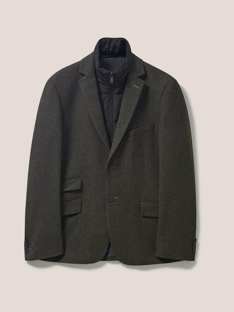 Robertson Blazer in DK BROWN - FLAT FRONT
