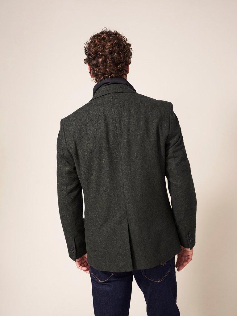 Robertson Blazer in DK BROWN - MODEL BACK