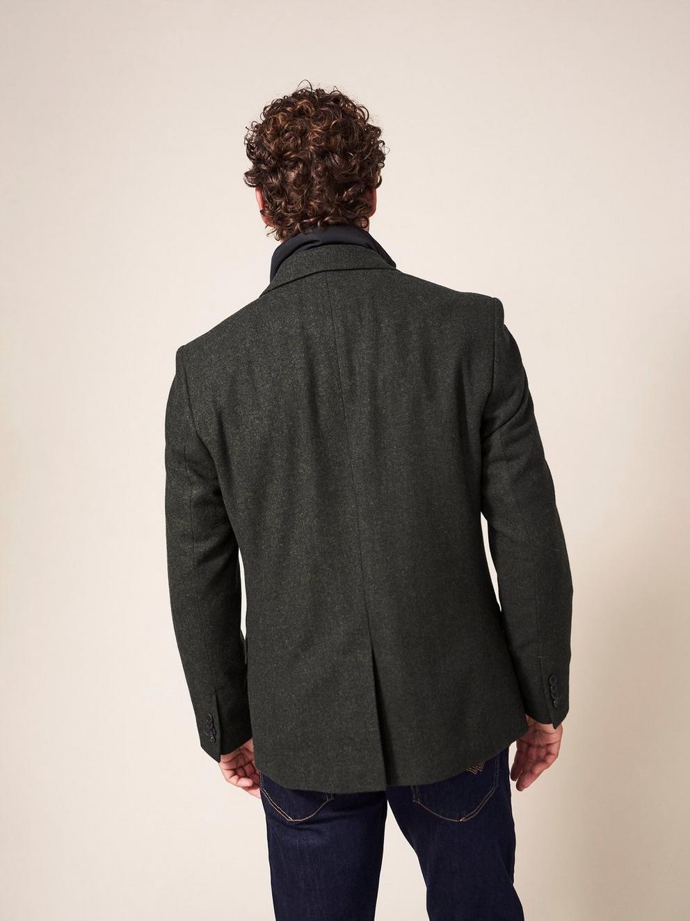 Robertson Blazer in DK BROWN - MODEL BACK