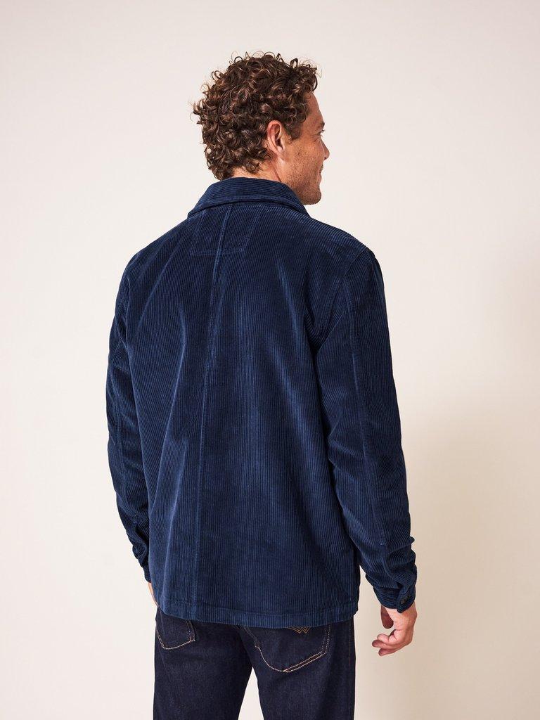 Fabien Cord Jacket in DARK NAVY - MODEL BACK