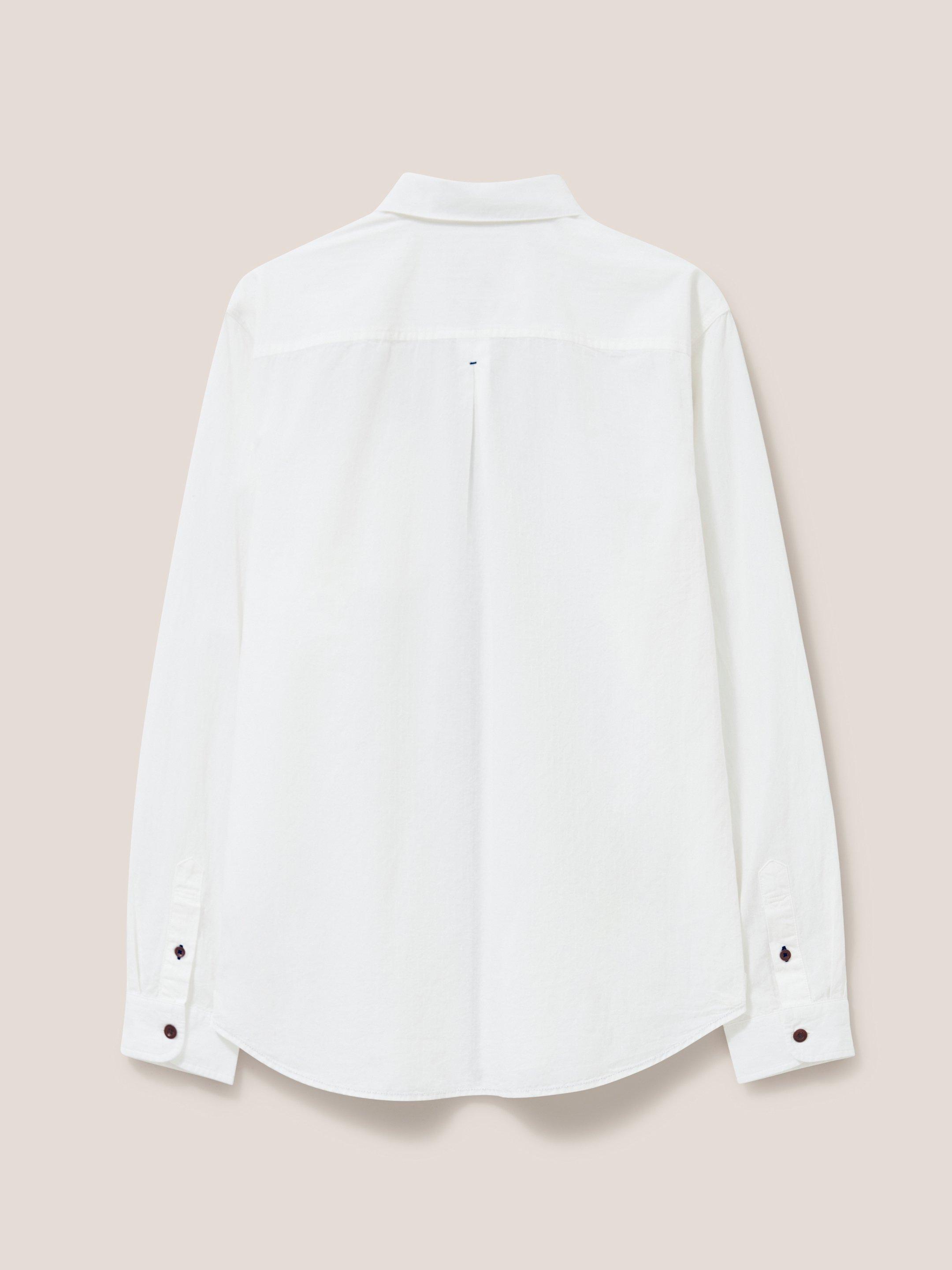 Gaddesby Dobby Shirt in WHITE MLT - FLAT BACK