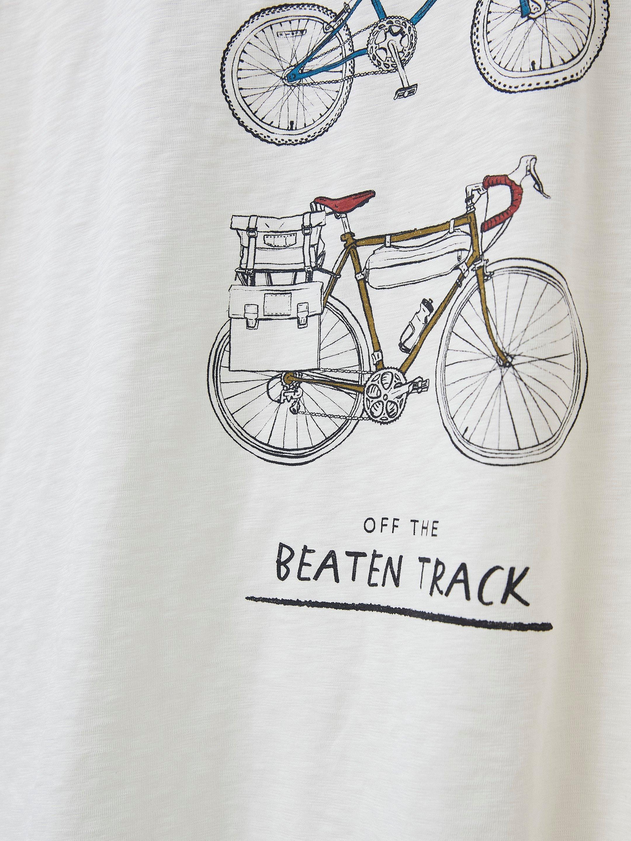 Off Track Graphic Tshirt in NAT WHITE - FLAT DETAIL