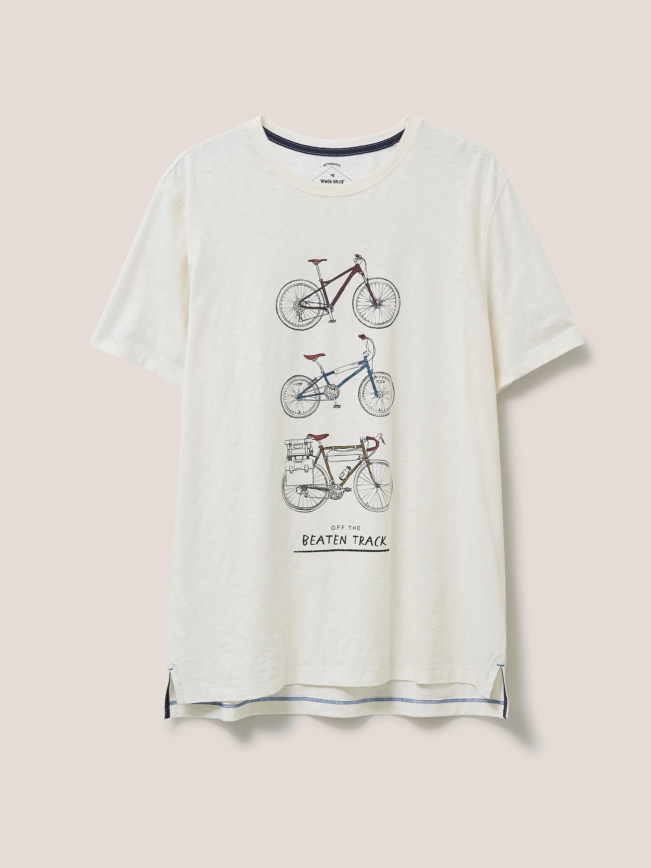Off Track Graphic Tshirt in NAT WHITE - FLAT FRONT