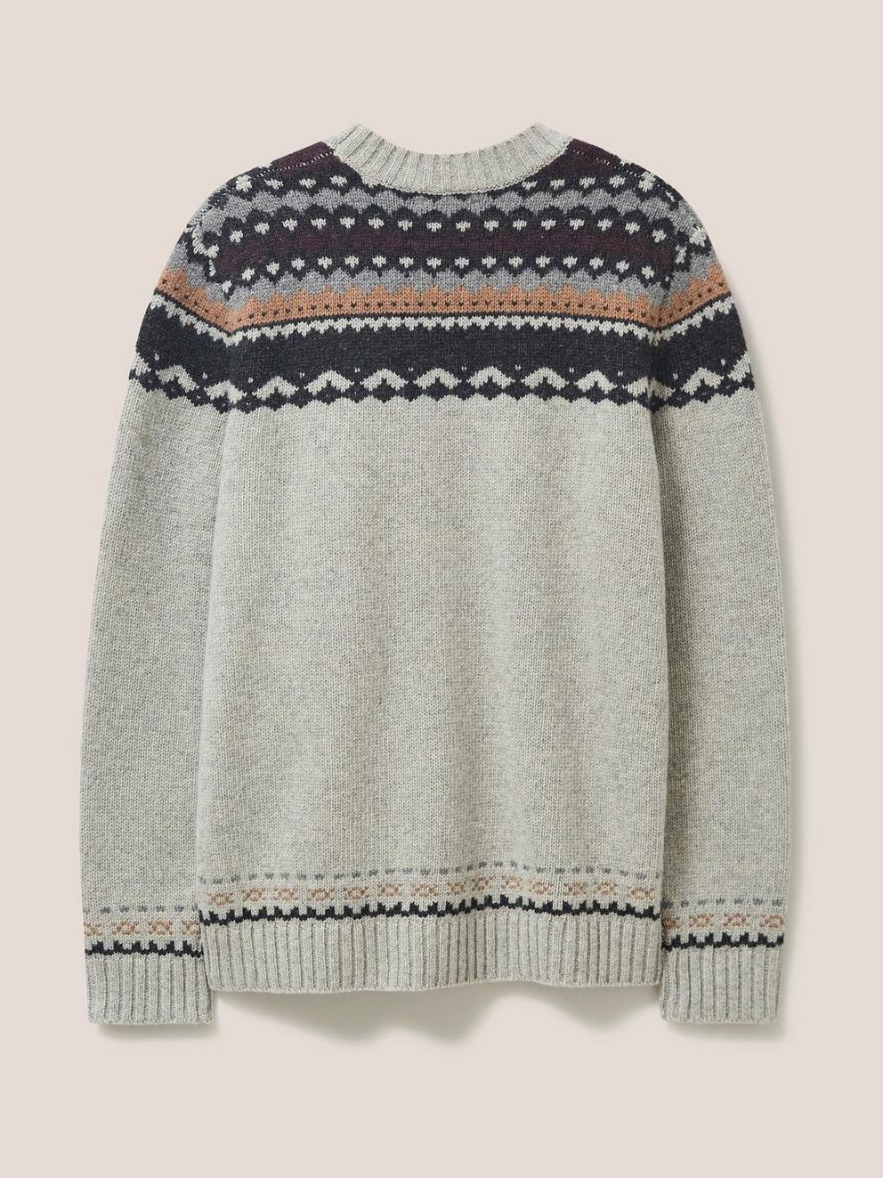 Arundel Fairisle Crew in NAT MLT - FLAT BACK