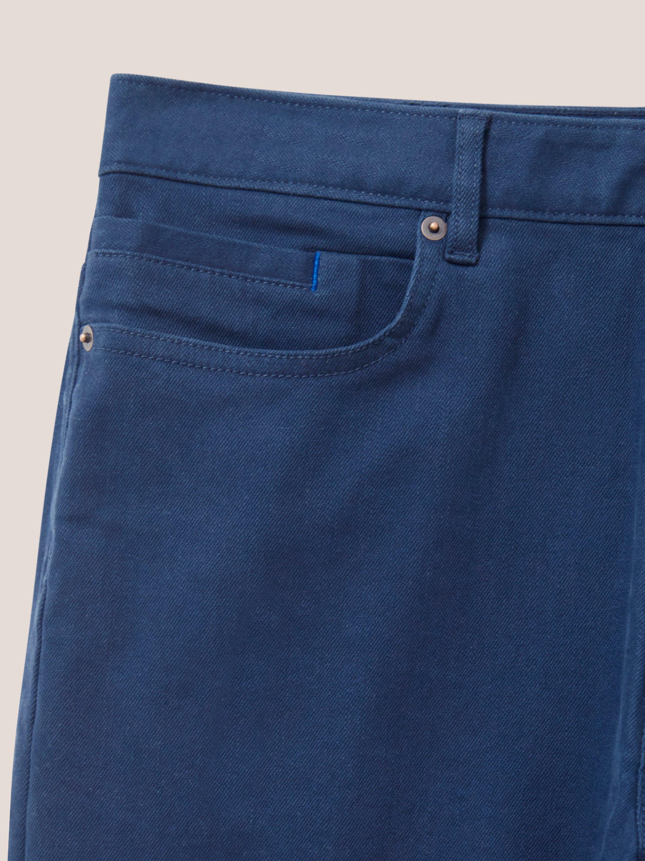 Kirby Twill 5 Pocket Trouser in DARK NAVY - FLAT DETAIL