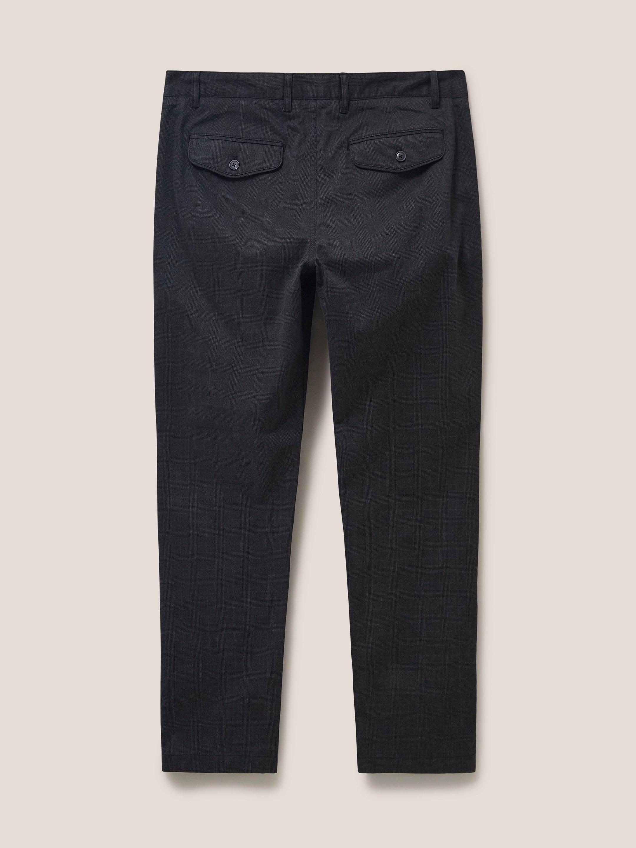 Smart Sutton Trouser in CHARC GREY - FLAT BACK