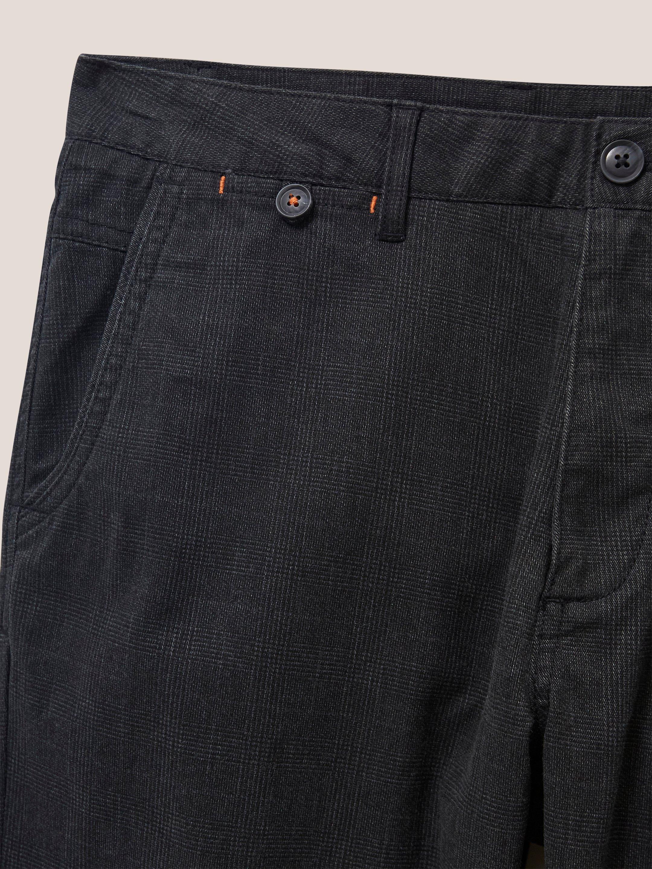 Smart Sutton Trouser in CHARC GREY - FLAT DETAIL