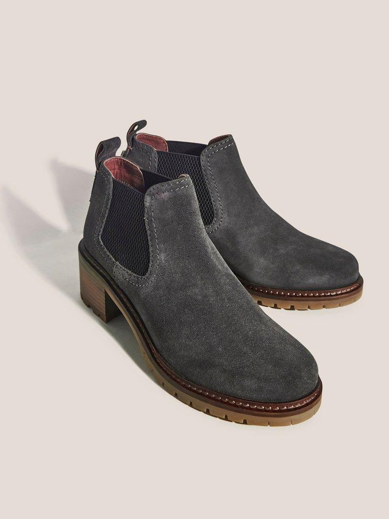 Chelsea Shoe Boot in MID GREY - FLAT FRONT