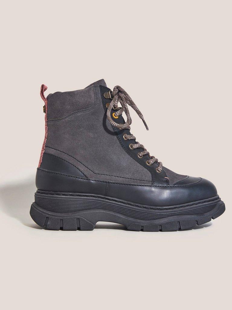 Maeve Sporty Hiker Boot in GREY MLT - MODEL FRONT