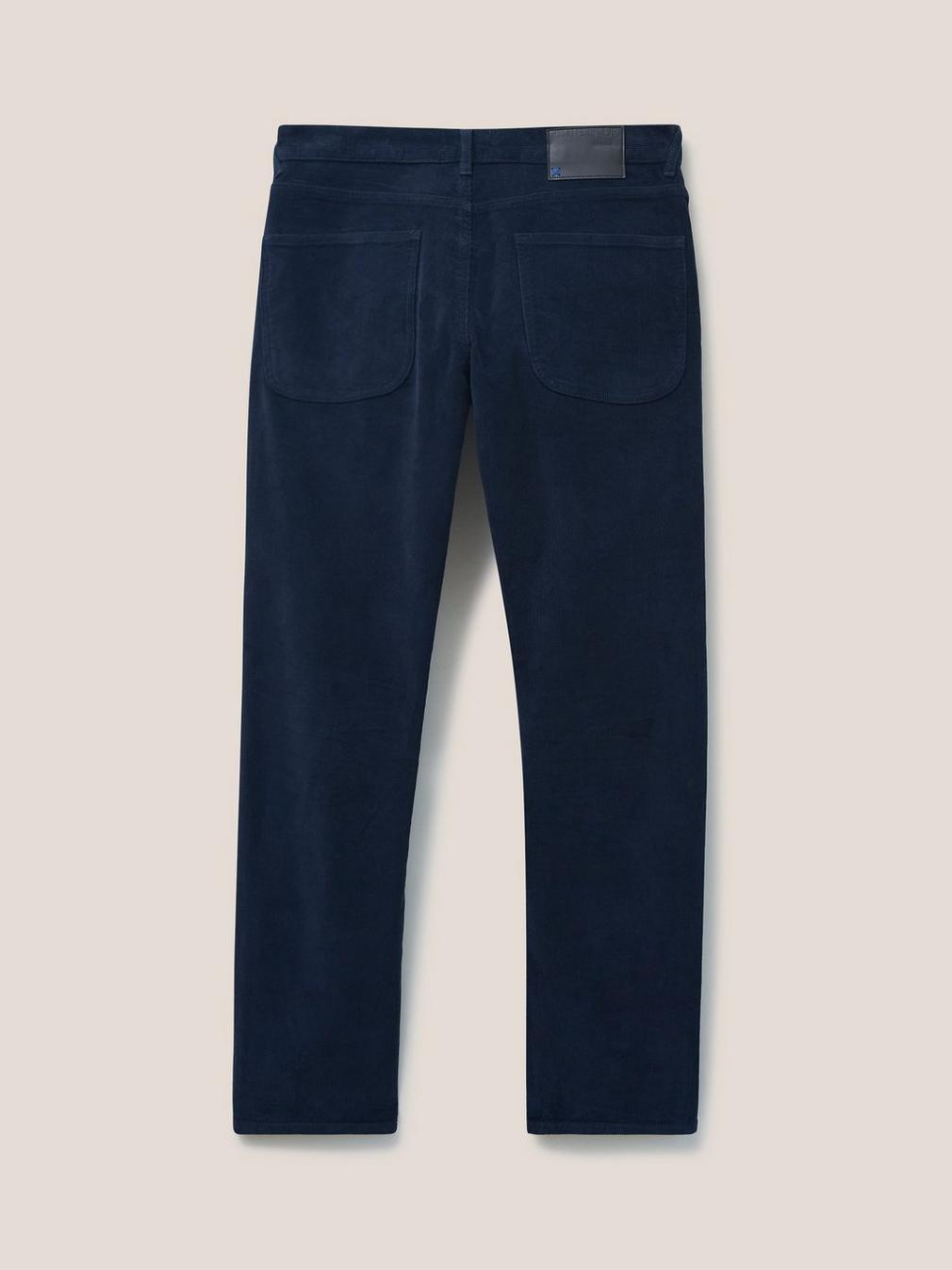 Crosby Cord Trouser in DARK NAVY - FLAT BACK