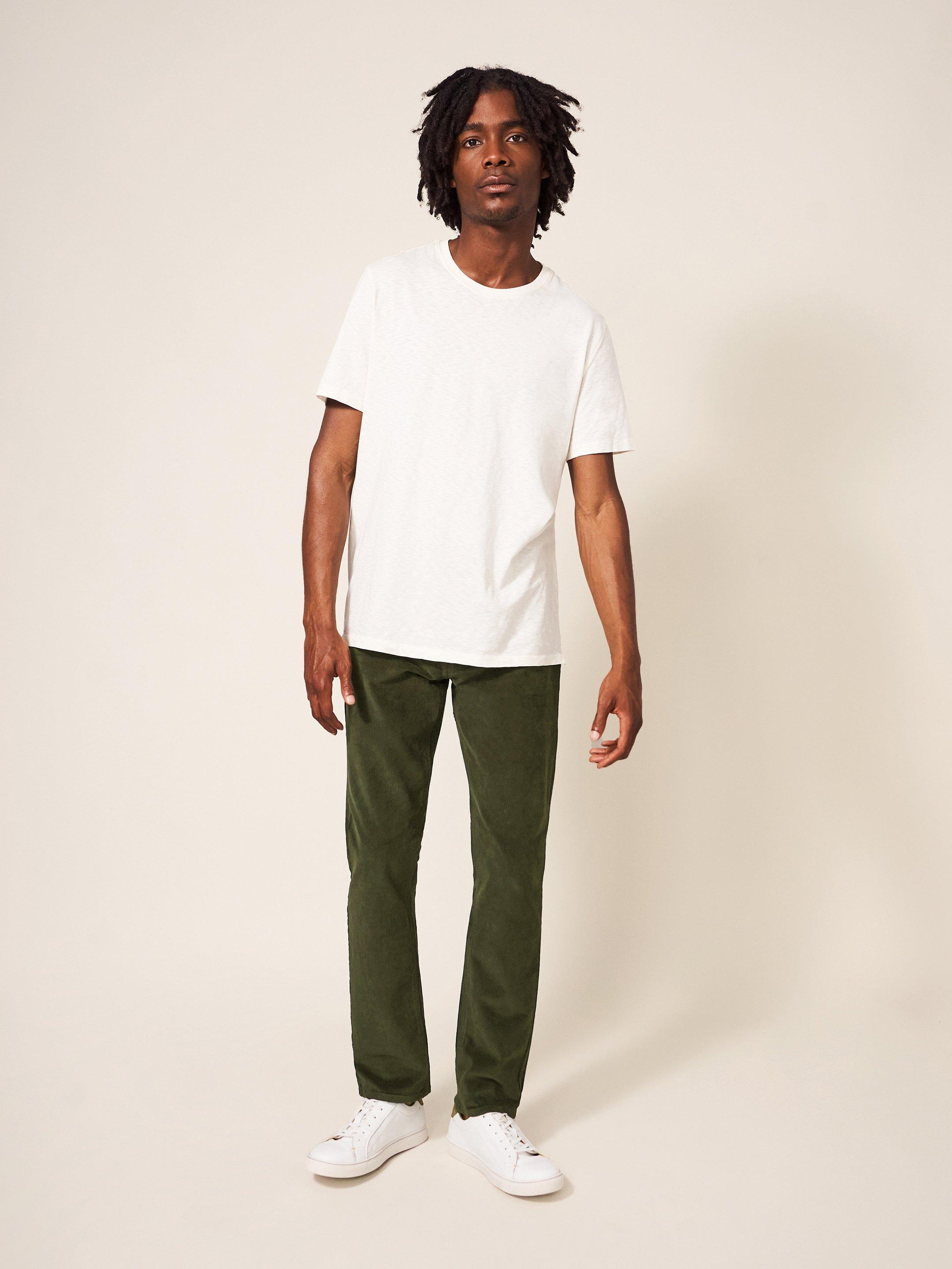 Crosby Cord Trouser in LGT GREEN - LIFESTYLE