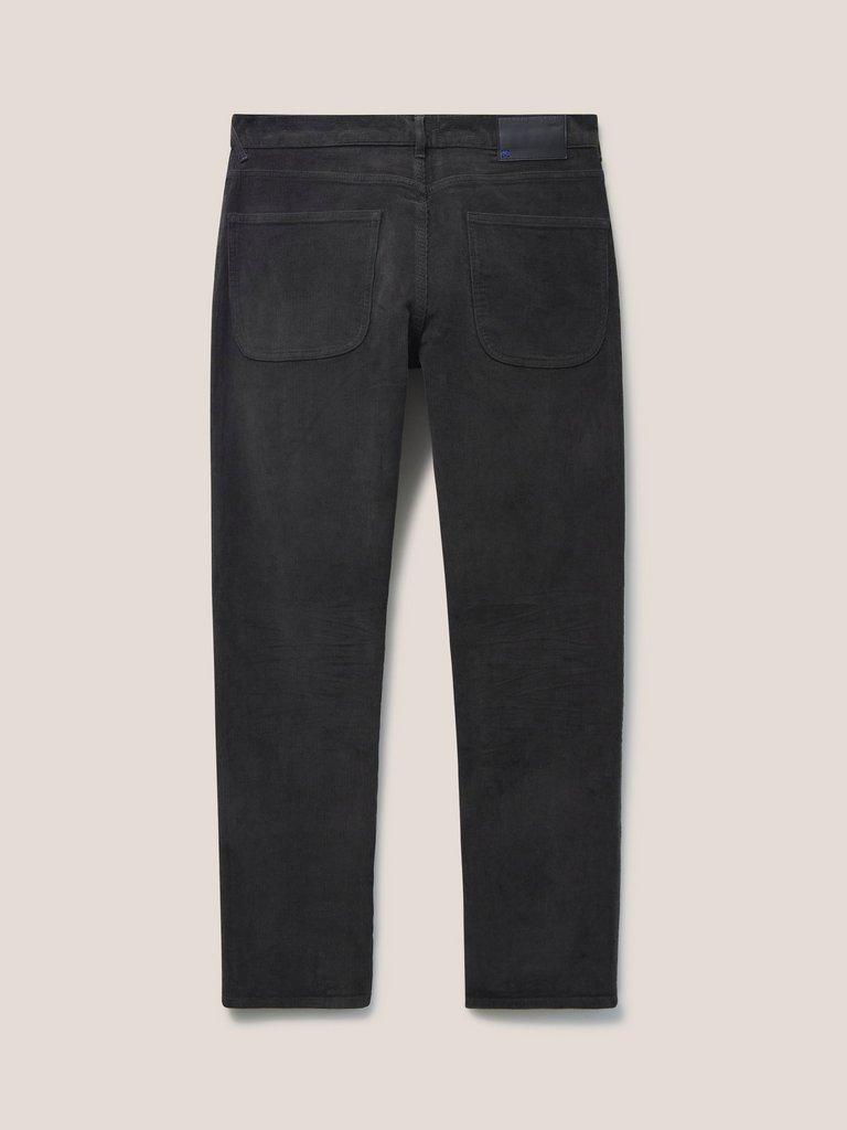 Crosby Cord Trouser in WASHED BLK - FLAT BACK