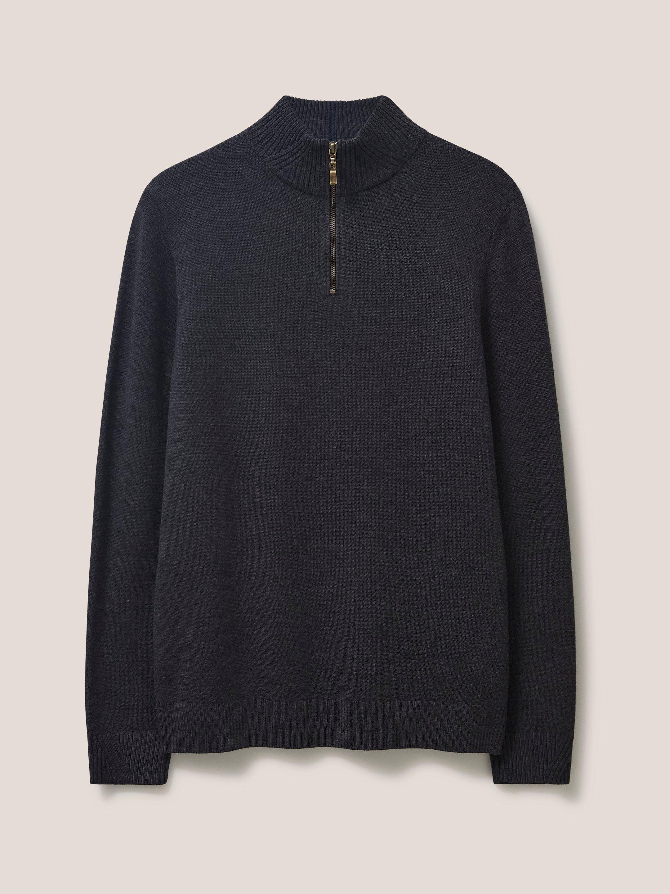 Newport Merino Funnel in DARK GREY - FLAT FRONT