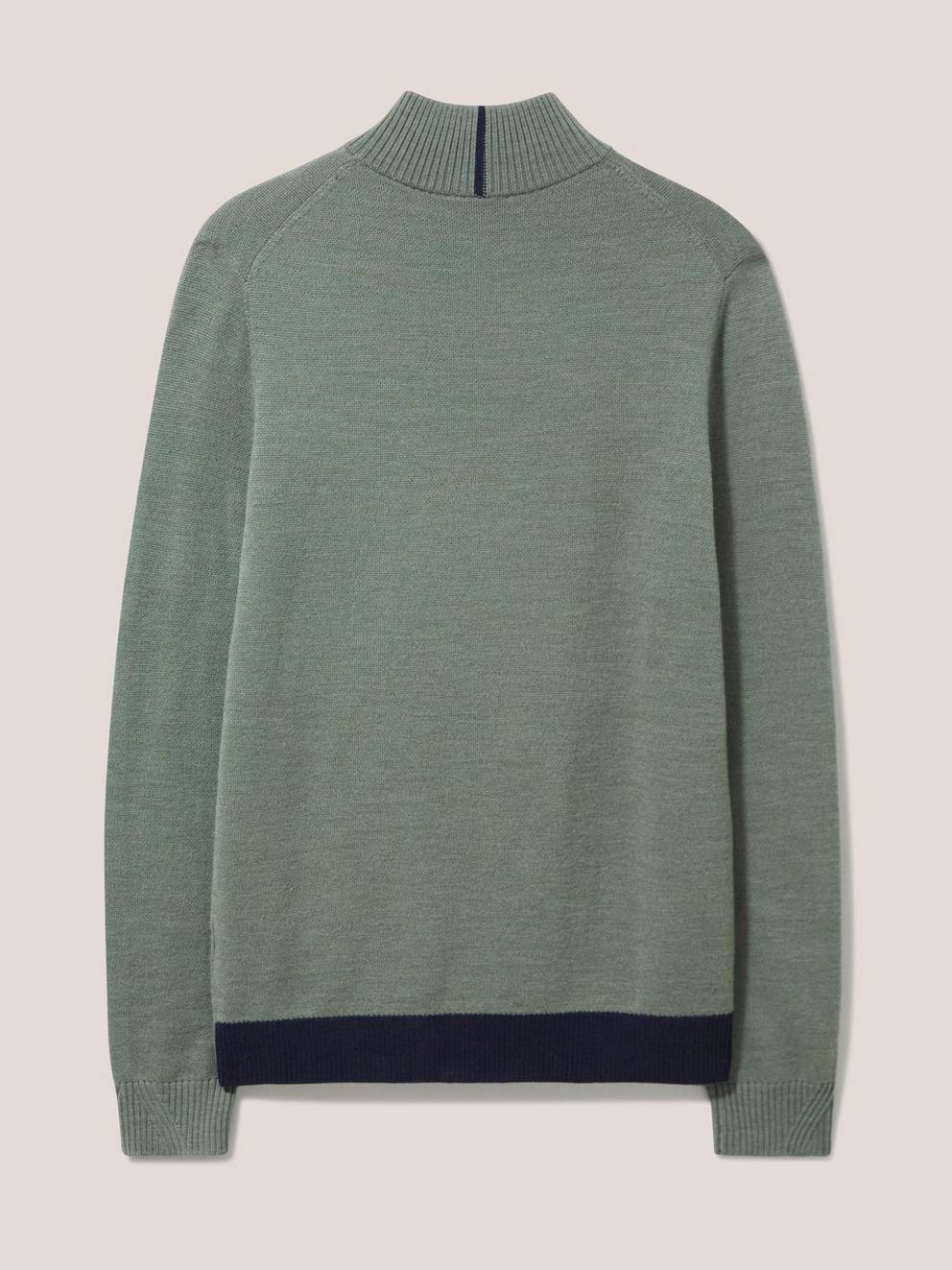 Newport Merino Funnel in DUS GREEN - FLAT BACK