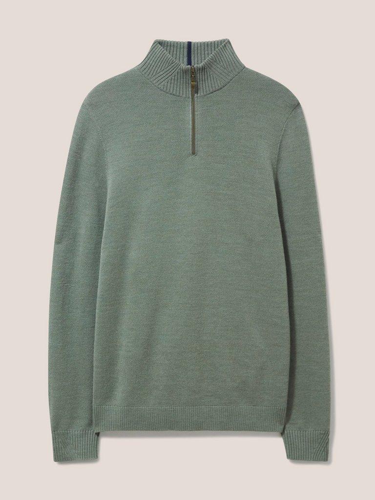 Newport Merino Funnel in DUS GREEN - FLAT FRONT