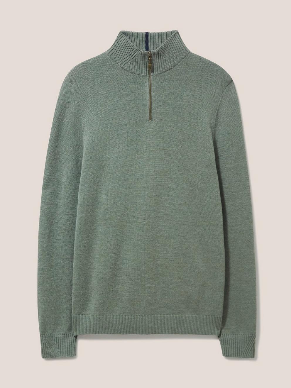 Newport Merino Funnel in DUS GREEN - FLAT FRONT