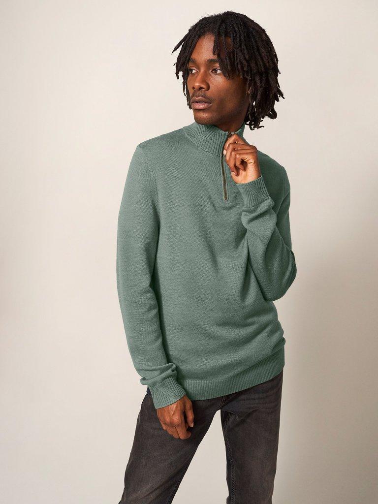 Newport Merino Funnel in DUSTY GREEN | White Stuff