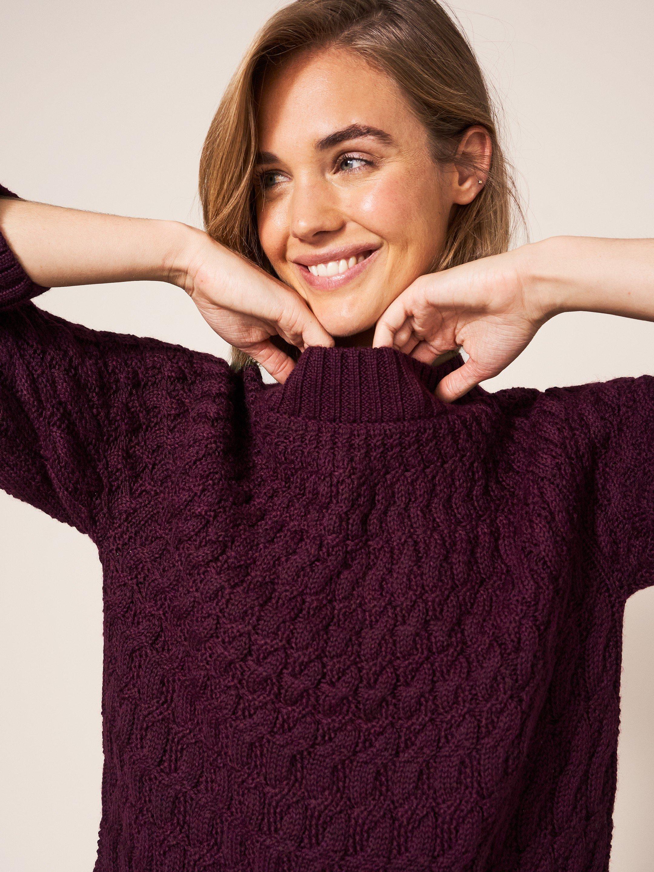 Burgundy jumpers shop womens uk