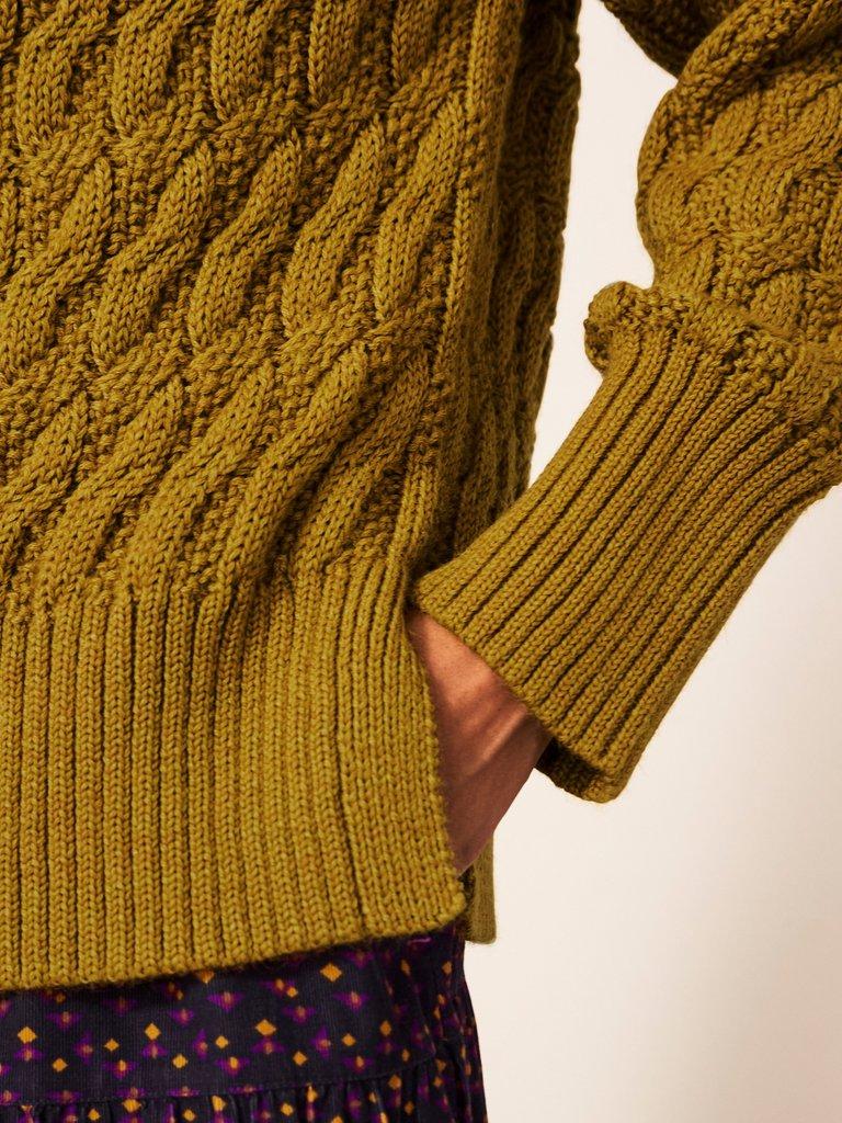 Chunky mustard outlet jumper