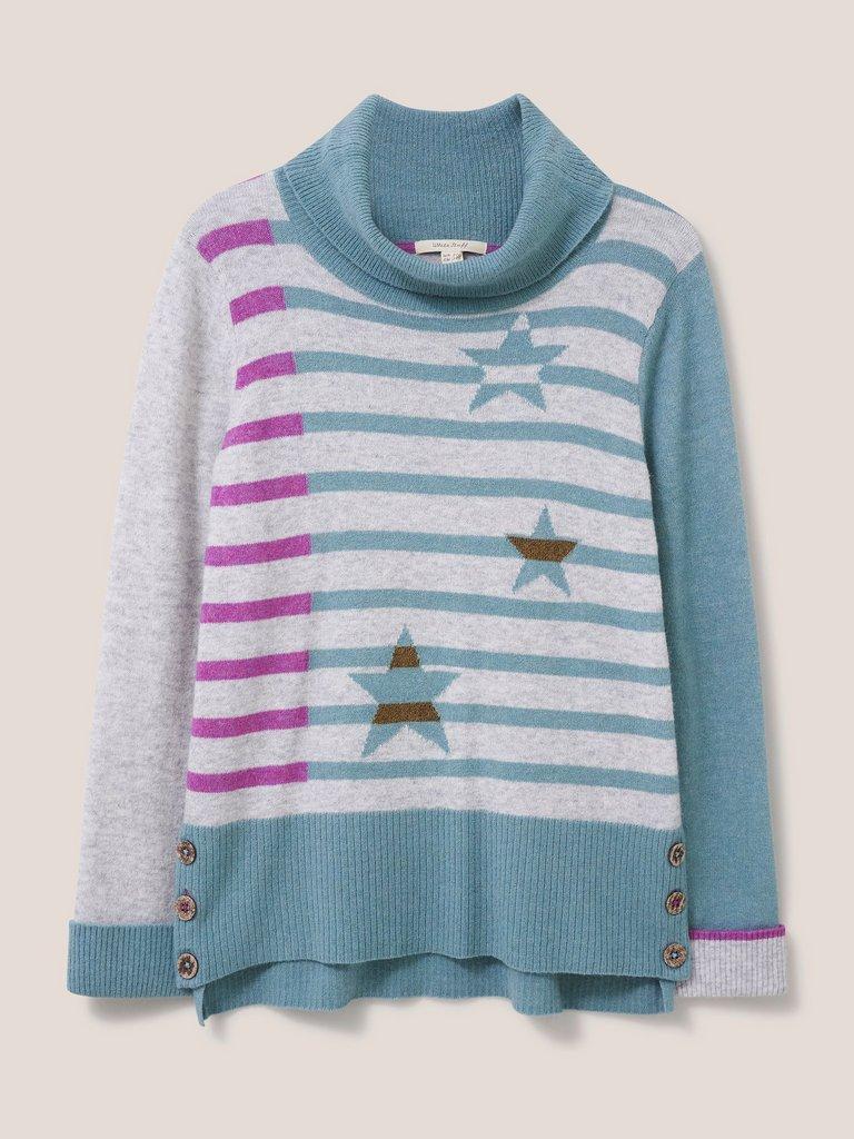 West Beach Jumper in GREY MLT - FLAT FRONT