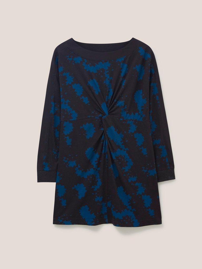 Holly Jersey Tunic in GREY MLT - FLAT FRONT