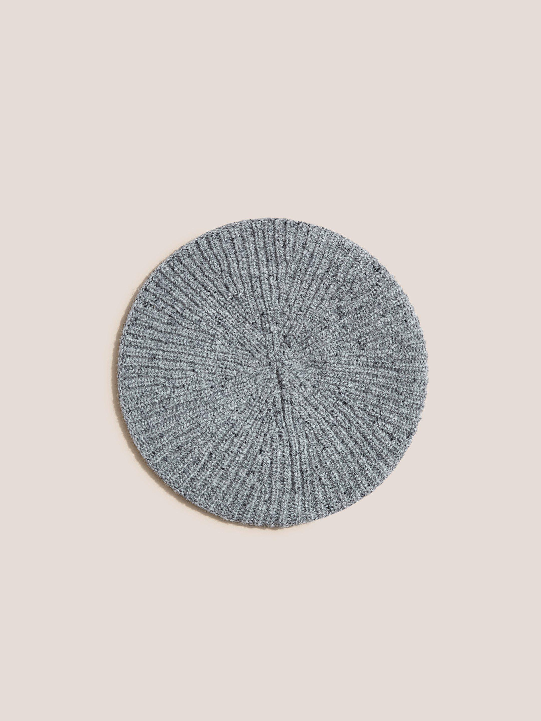 Neppy Beret in LGT GREY - FLAT FRONT