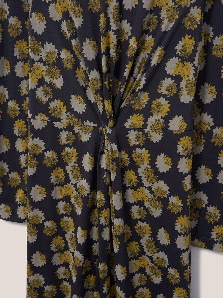 Lottie Twist Jersey Dress in GREY MLT - FLAT DETAIL