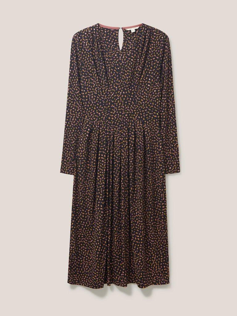 Rowan Eco Vero Jersey Dress in GREY MLT - FLAT FRONT