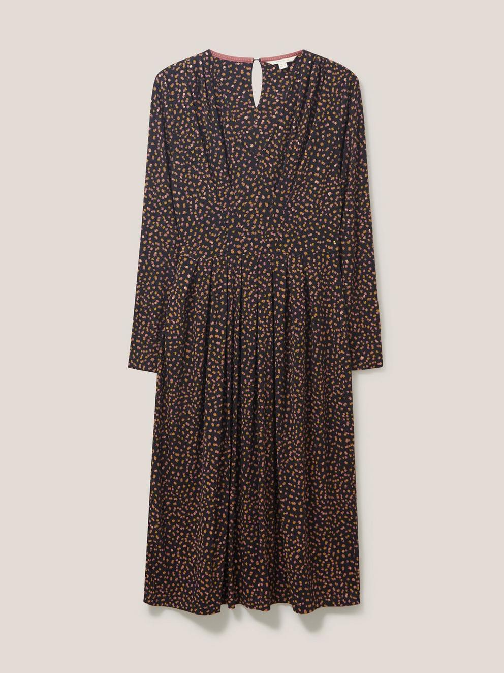 Rowan Eco Vero Jersey Dress in GREY MLT - FLAT FRONT