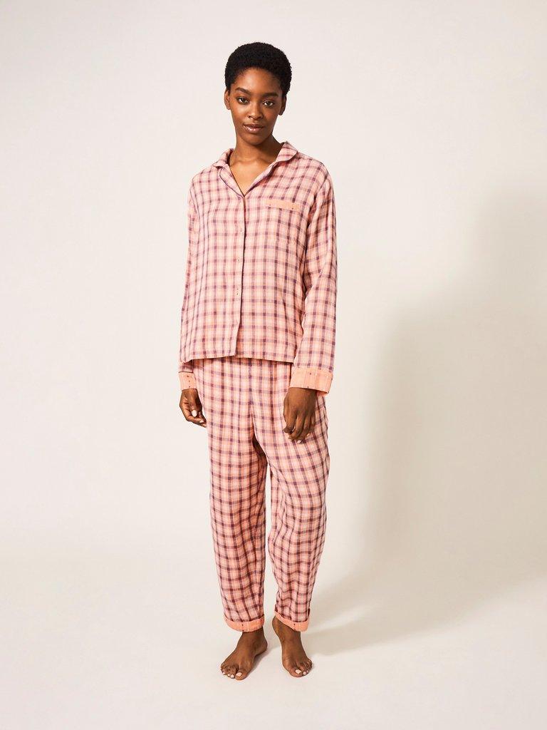 Nightsky Check PJ Bottom in PINK MLT - LIFESTYLE