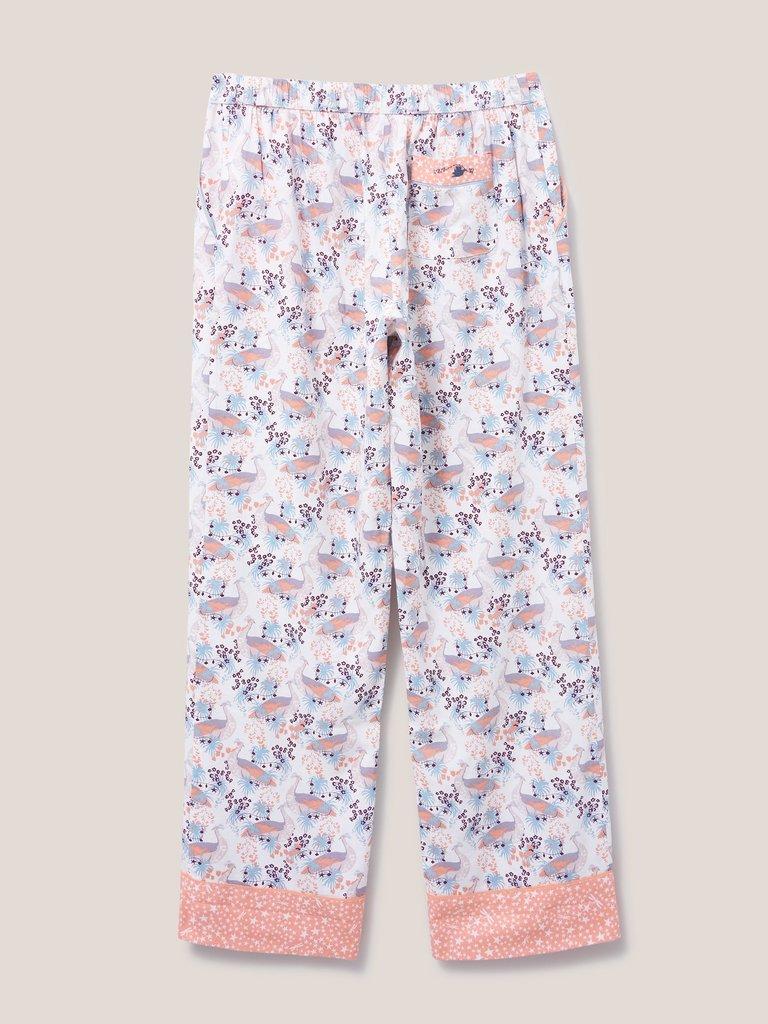 Nina Woven PJ Bottom in IVORY MLT - FLAT BACK