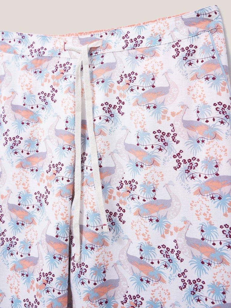 Nina Woven PJ Bottom in IVORY MLT - FLAT DETAIL