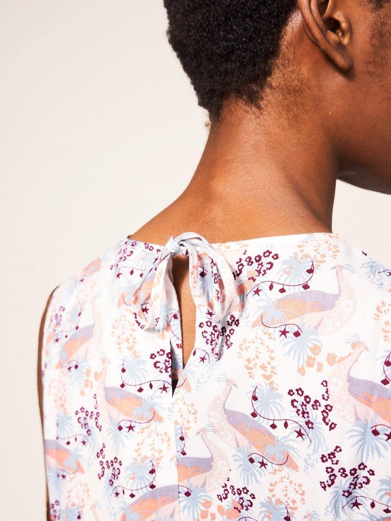 Nina Woven Camisole in IVORY MLT - MODEL FRONT