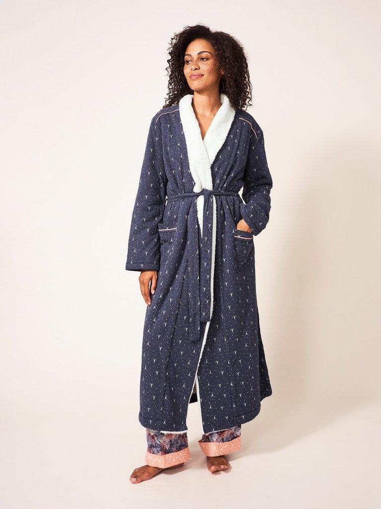 Ava Lined Robe in PURPLE MLT - LIFESTYLE