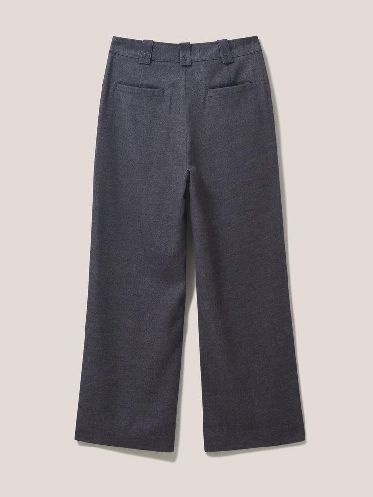 Belle Tweedy Trouser in GREY MLT - FLAT BACK