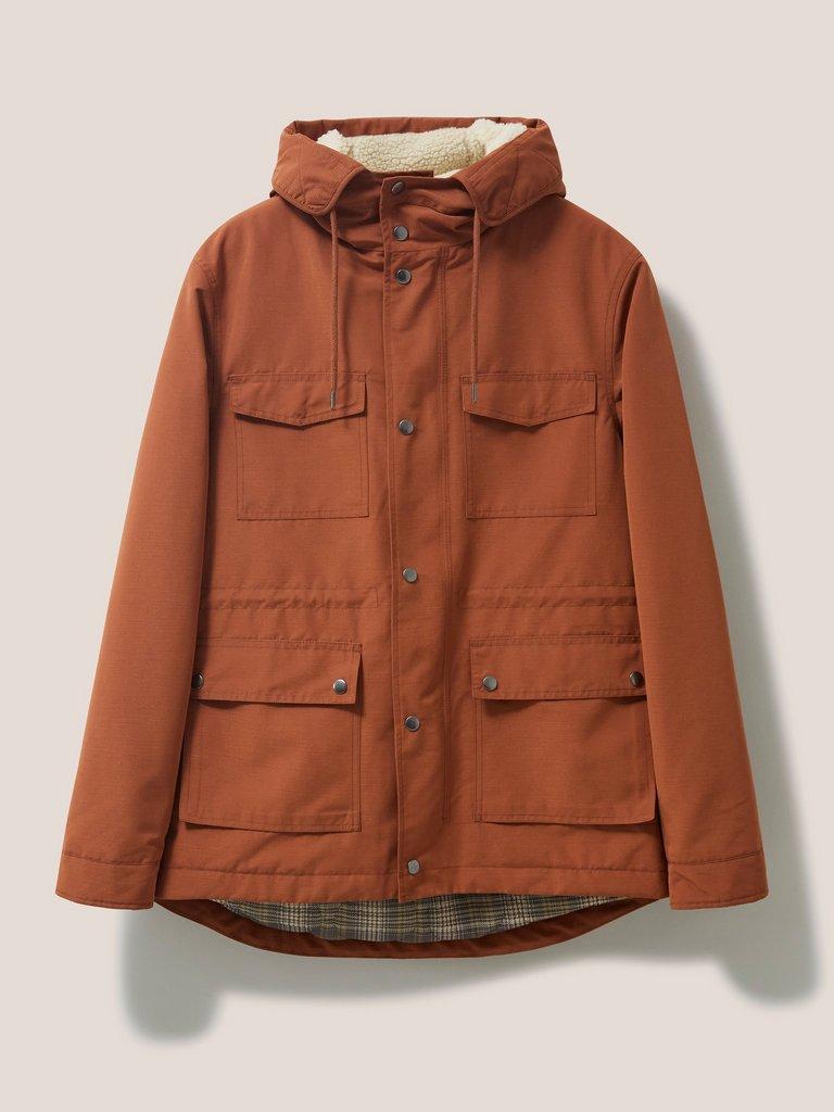 Rye Hooded 4 Pocket in MID BROWN - FLAT FRONT