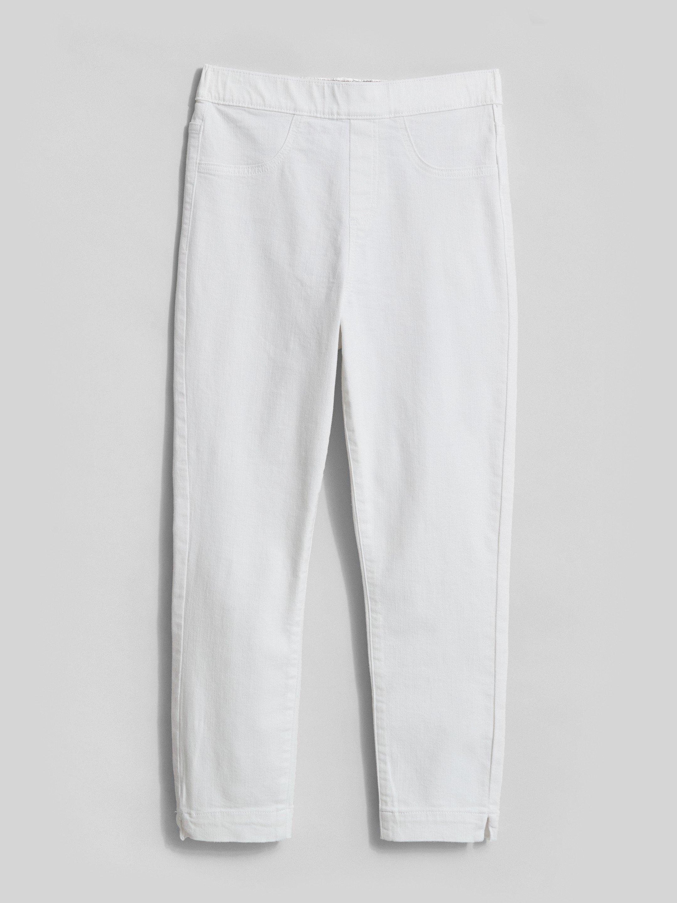 Janey Crop Jeggings in NAT WHITE - FLAT FRONT
