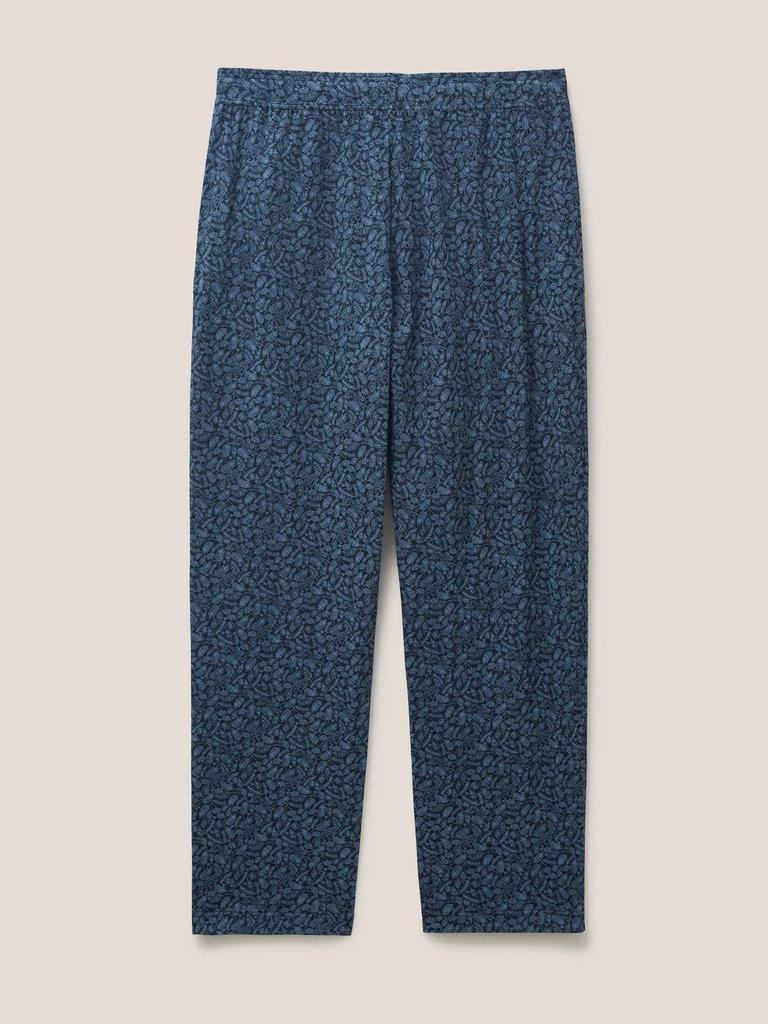 Hare Print Jersey PJ Bottom in DARK NAVY - FLAT BACK