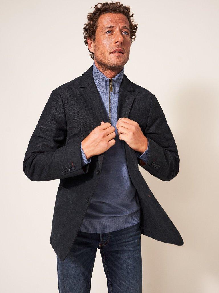 Costock Moleskin Blazer in CHARC GREY - LIFESTYLE