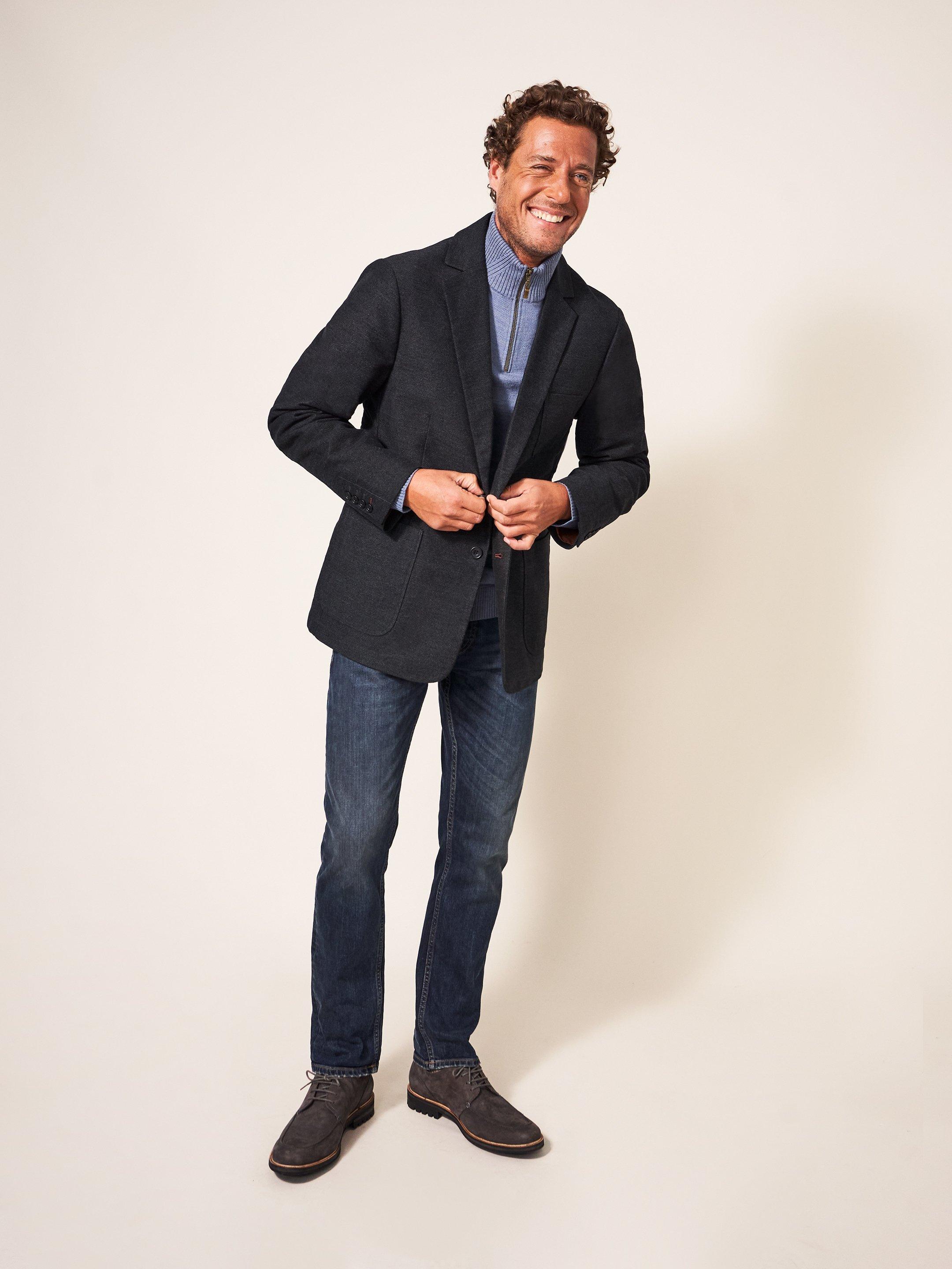 Navy moleskin sale blazer