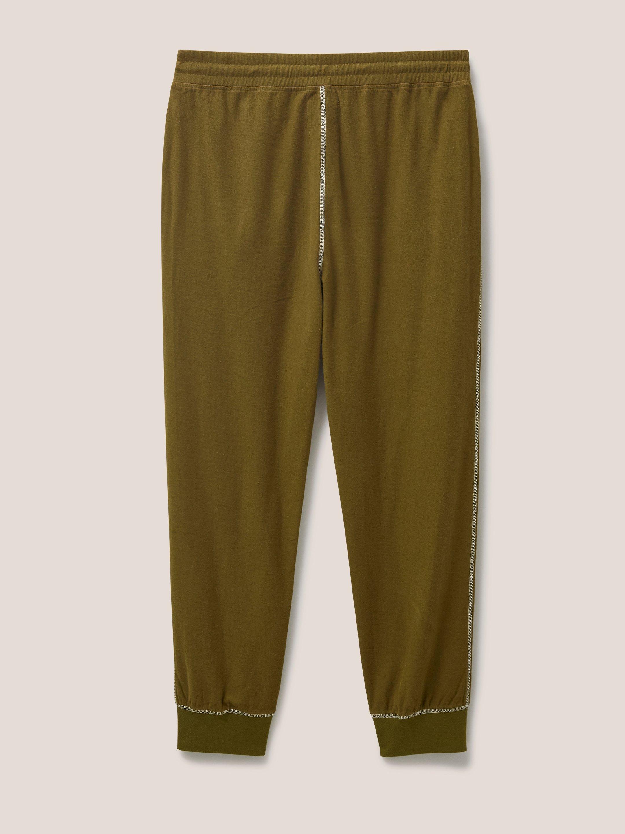 Markfield Jogger in KHAKI GRN - FLAT BACK
