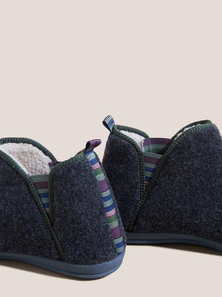 Felt Lounge Boot in DK GREY - FLAT BACK