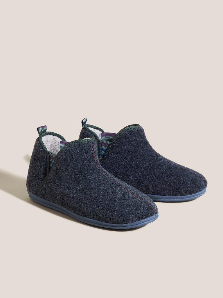 Felt Lounge Boot in DK GREY - FLAT FRONT