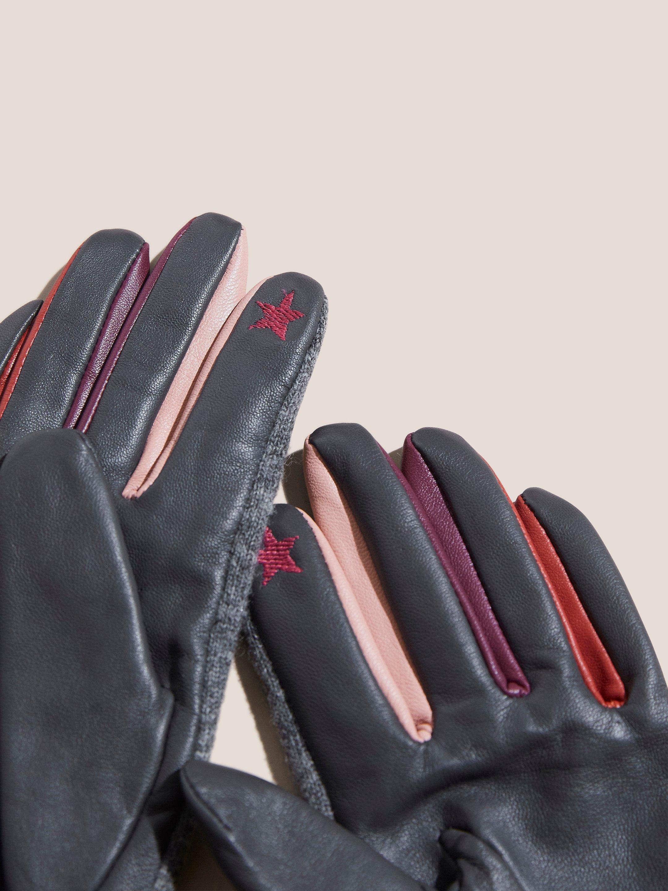 White Stuff Women's Lucie Leather Gloves In Dark Navy