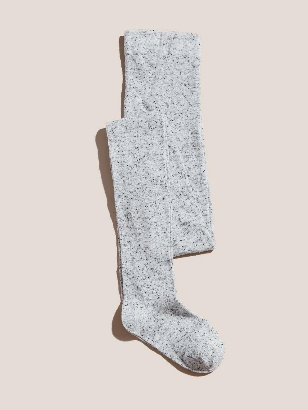 Fiona Fleck Tights in MID GREY - FLAT BACK