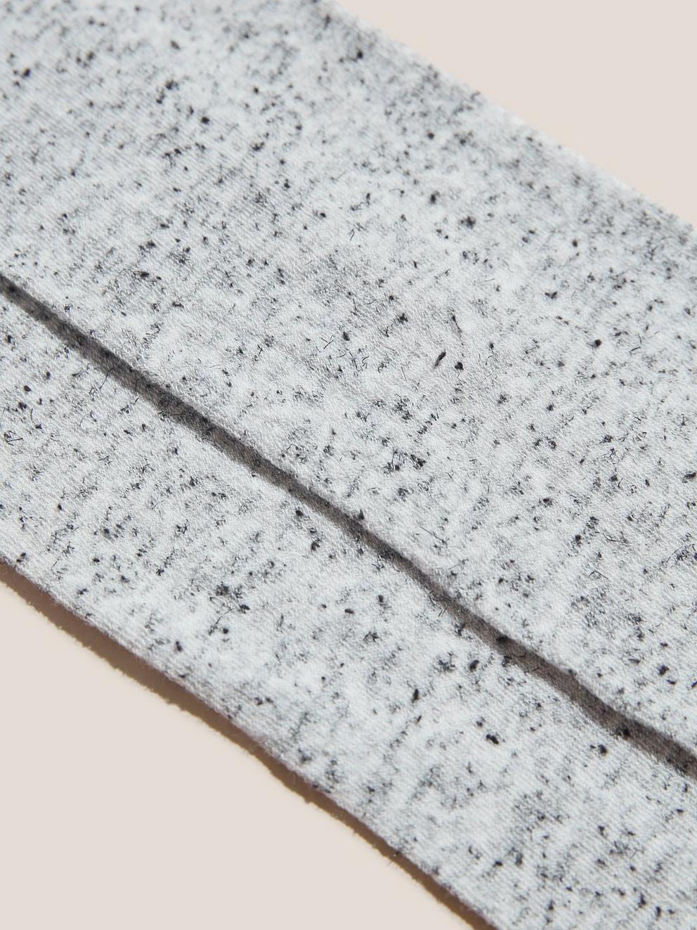 Fiona Fleck Tights in MID GREY - FLAT DETAIL