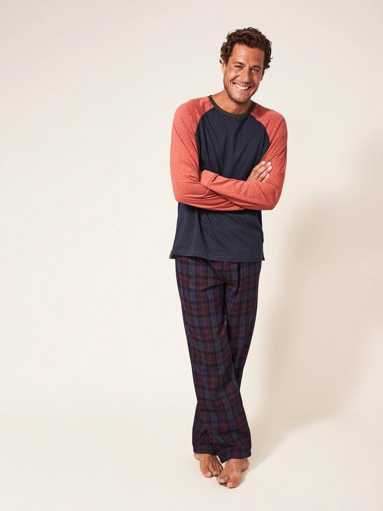 Leyland PJ Trouser in MID PLUM - LIFESTYLE